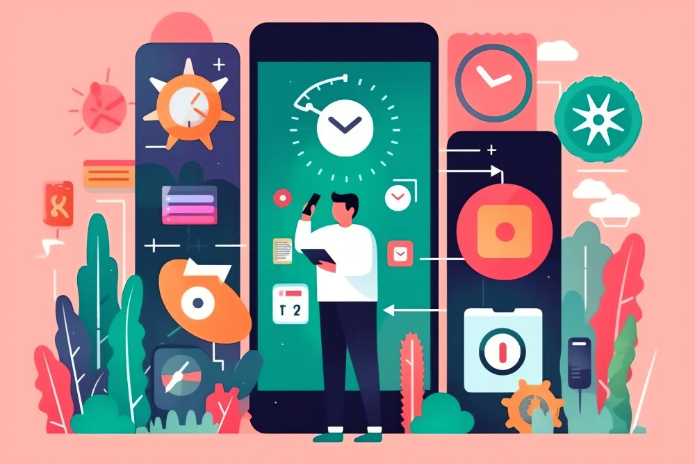 Search Engine Optimization (SEO) Generative AI : SEO Search engine optimization web browser internet network technology concept Man using smartphones to find digital data Searching information data mobile phone