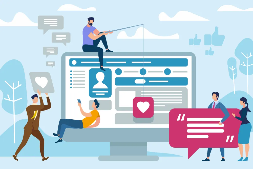 Flat design responsive website design